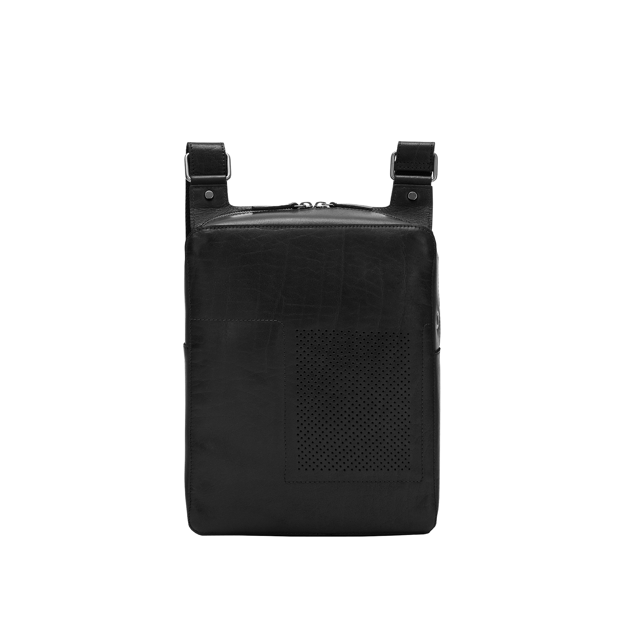 Pre-owned Dudu Mens Shoulder Bag Crossbody Messenger Bag In Buffalo Leather With Tablet Po
