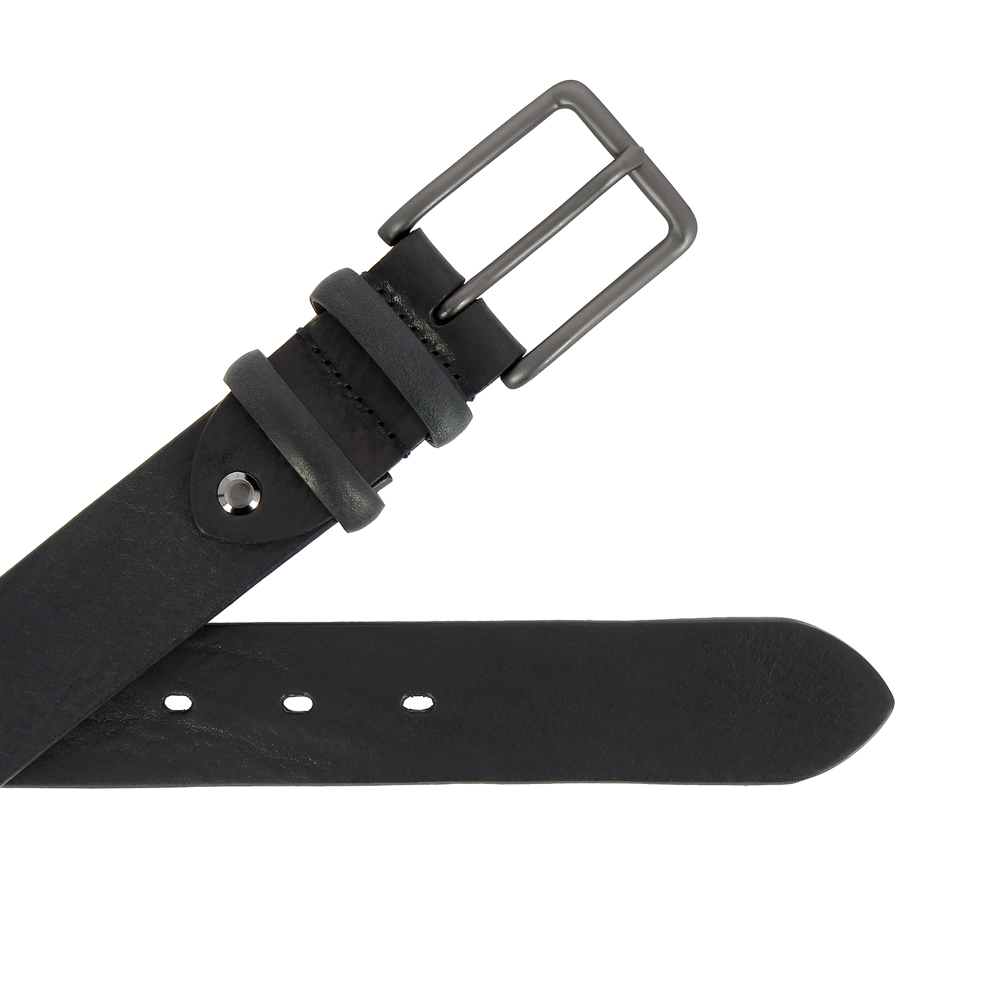 DUDU Leather Belt for Men Women Vintage Style Shortened Made in Italy H 35mm - Picture 6 of 12