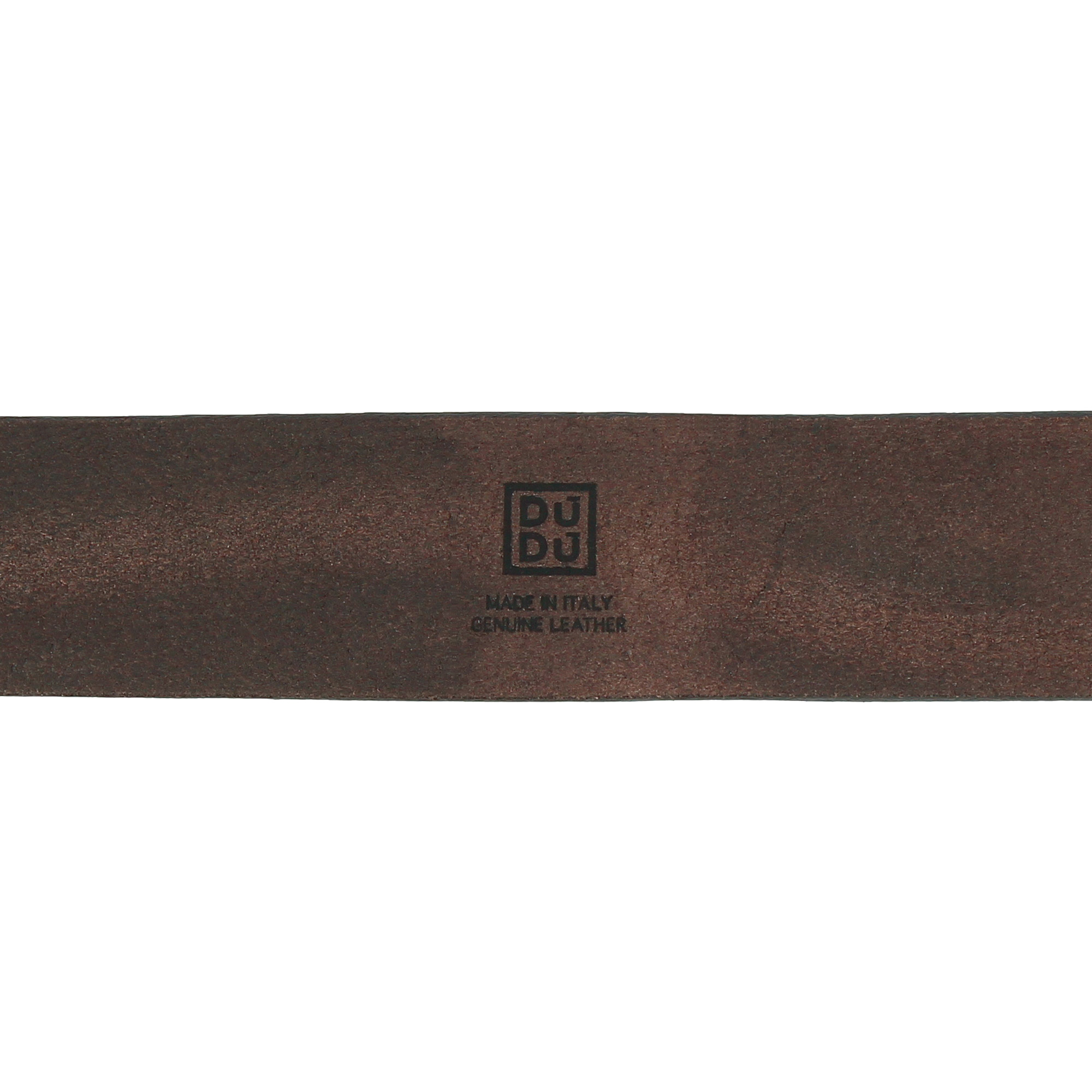 DUDU Leather Belt for Men Women Vintage Style Shortened Made in Italy H 35mm - Picture 12 of 12