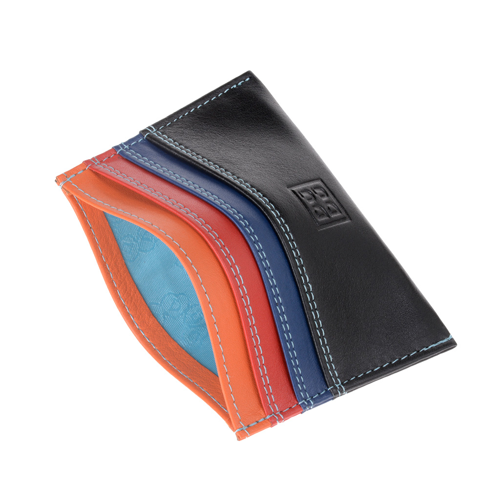 Porta carte di credito colorato in pelle Nappa 6 tasche DUDU - Picture 48 of 63