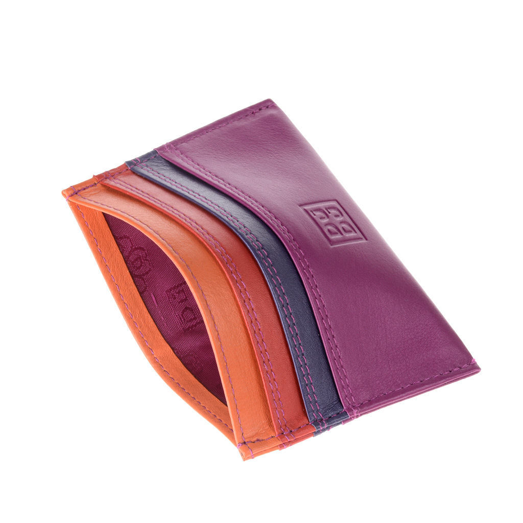 Porta carte di credito colorato in pelle Nappa 6 tasche DUDU - Picture 27 of 63