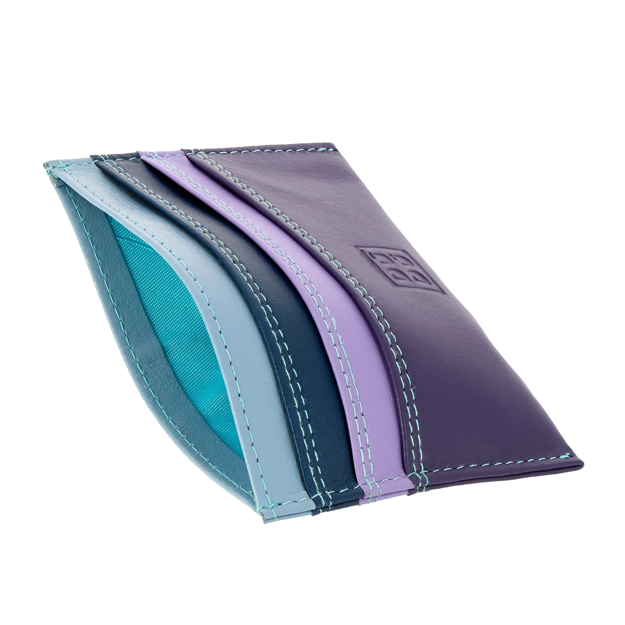 Porta carte di credito colorato in pelle Nappa 6 tasche DUDU - Picture 41 of 63