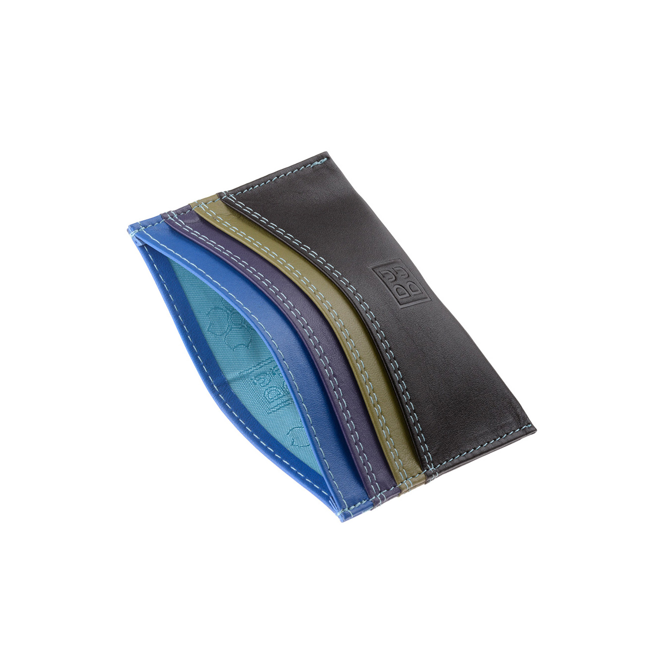 Porta carte di credito colorato in pelle Nappa 6 tasche DUDU - Picture 62 of 63