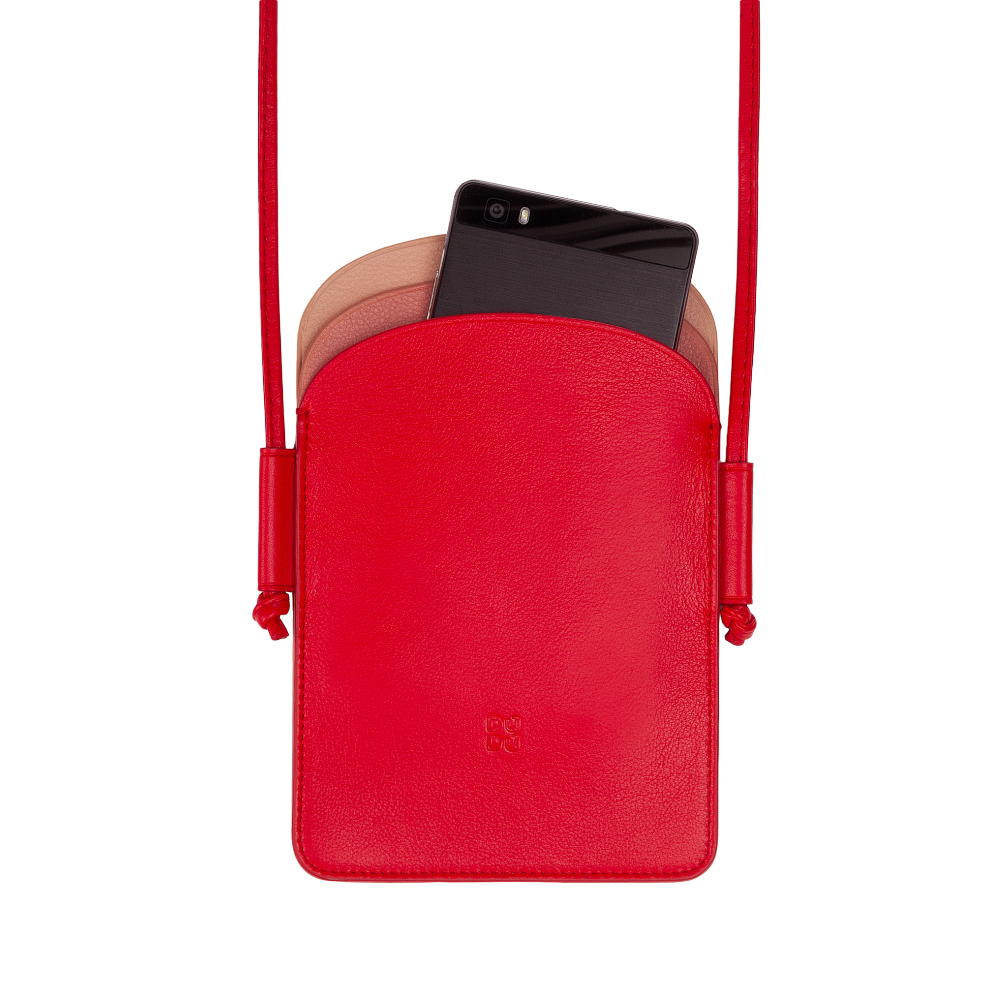 DUDU Funda para Móviles de Piel para Mujer, Doble Bolsillo para Smartphone, Bols - Picture 38 of 44