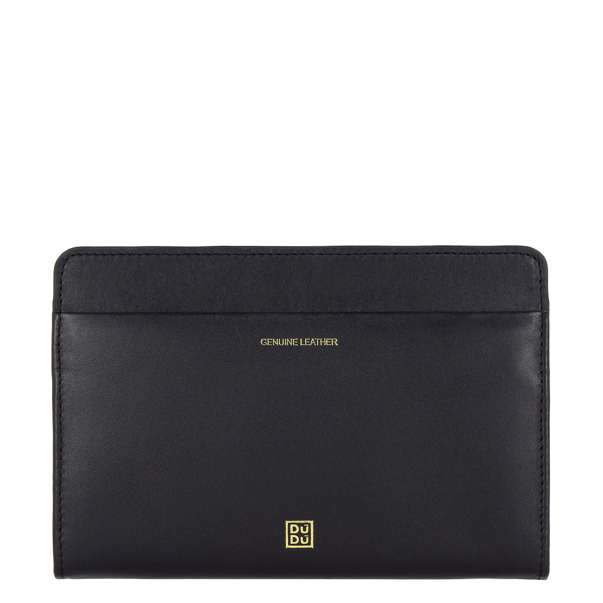 DUDU Portefeuille Femme en Cuir Souple Nappa Pochette avec Double Aimant Zip Porte-Cartes de Cr/édit Ambre