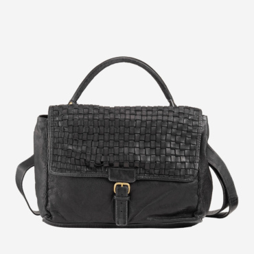 woven leather shoulder bag vintage