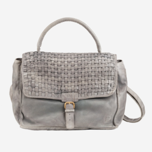 Borsa pelle intrecciata vintage