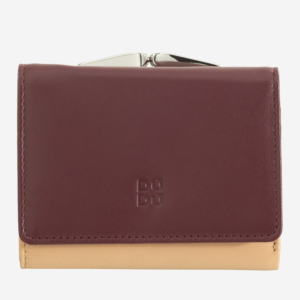 Kleine-Damen-Brieftasche aus Leder mit RFID-Schutz und Münzfach