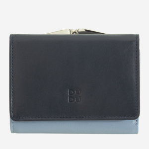 Kleine-Damen-Brieftasche aus Leder mit RFID-Schutz und Münzfach