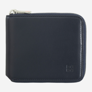 Herrenbrieftasche aus Leder mit Reißverschluss und RFID-Schutz