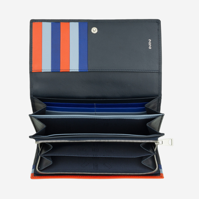 Bright colored women s leather RFID wallet Colorful Madeira DUDU dudubags