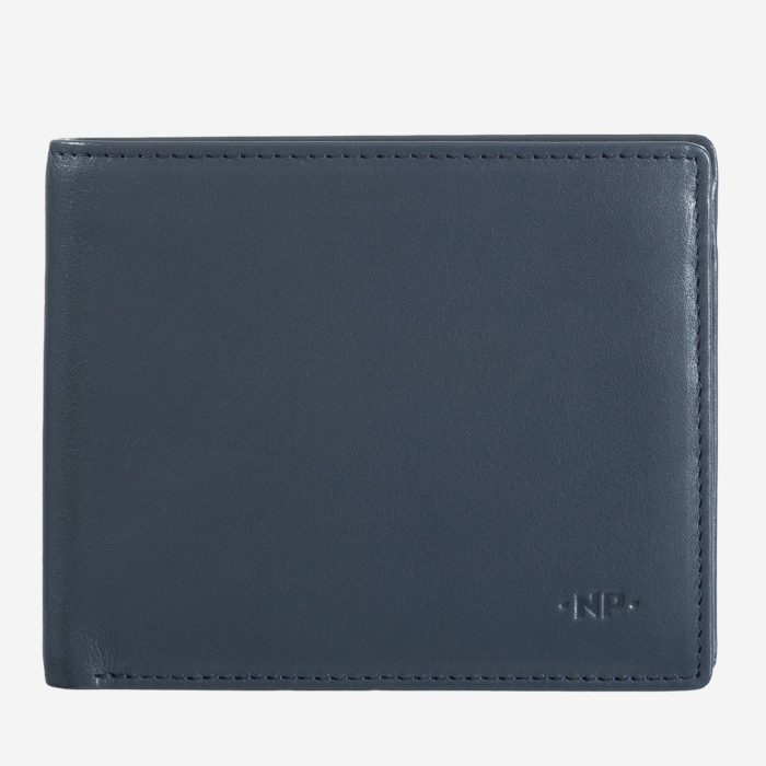 Portefeuille homme en cuir avec portemonnaie Nappa Den Nuvola Pelle