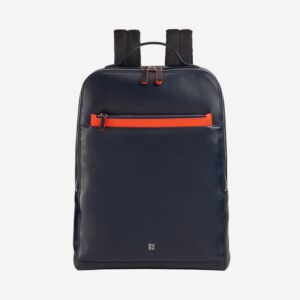 Leather business laptop backpack