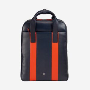 men's leather laptop backpack